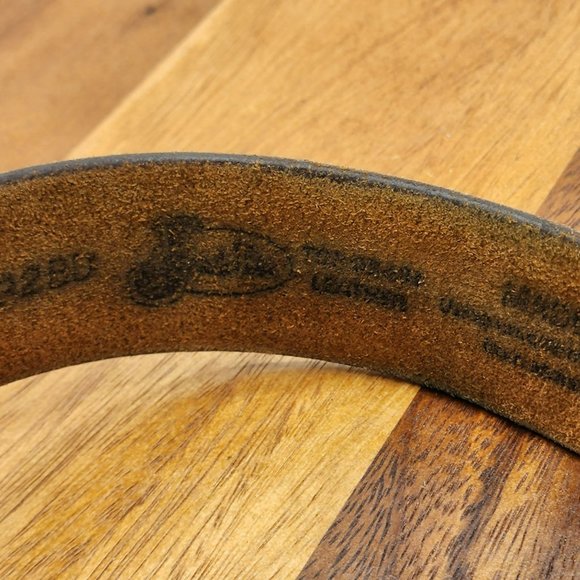 Justin Boot Company Belt 46 Brown Top Grain Leather Classic Work Made in USA - Picture 5 of 10